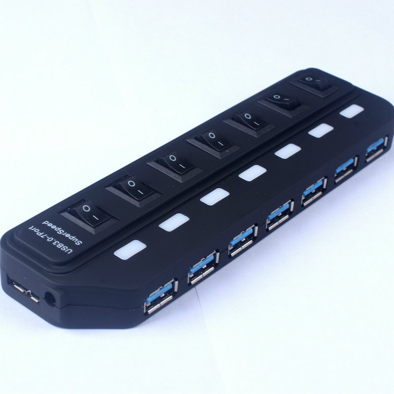 Clamp 7 -port USB3.0HUB hub 3.0 Independent button switch USBHUB…