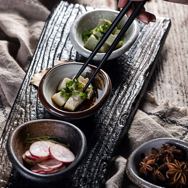 美光烧 Japanese and Korean sauce seasoning disc Ceramic Creative Snacks Creative Small Bowl Hotel Hotel Tableware