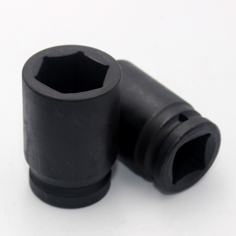 Llave de impacto neumática de alta resistencia de 1 pulgada, cabezal de llave de impacto neumática engrosado, enchufe hexagonal, juego de llaves de impacto neumáticas para reparación automotriz, cabezal de enchufe de acero con alto contenido de carbono.