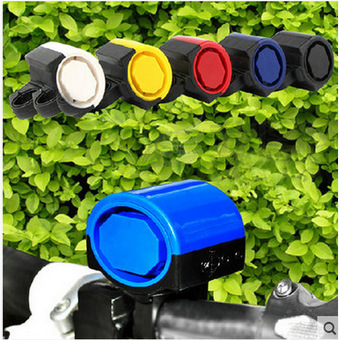 Campana de bicicleta bocina electrónica multicolor opcional bicicleta de montaña campana de la bicicleta batería campana electrónica cuerno Accesorios