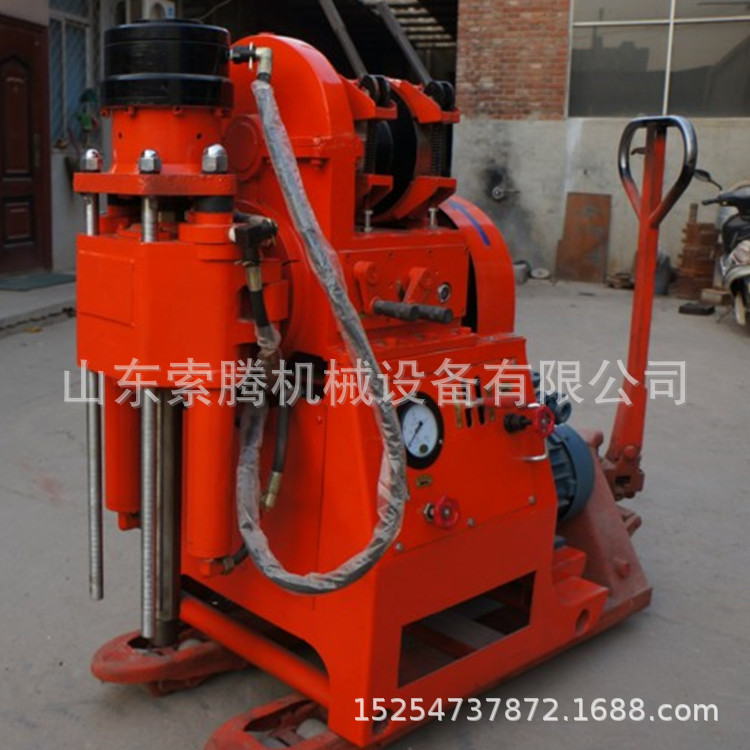 100米坑道钻机 架柱式矿用探水钻机 半液压坑道钻巷道钻机