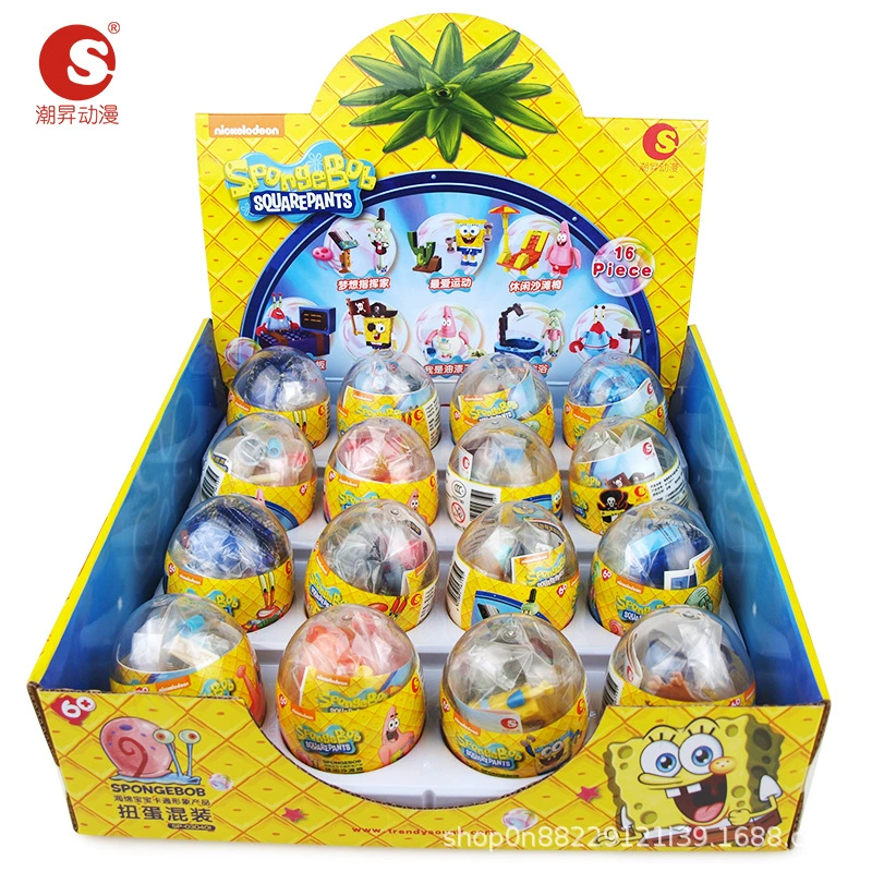 Капсульная игрушка gashapon Hello Kitty SpongeBob Plants vs. Zombies, набор мини-фигурок (случайный)