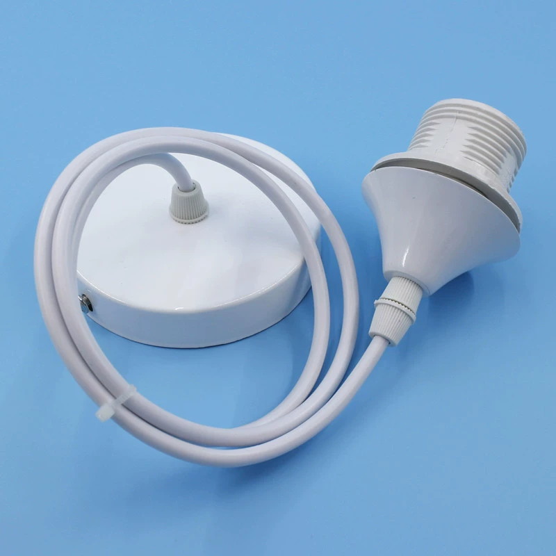 Держатель лампы E27 подвесной провод DIY аксессуары для цоколя лампы комбинация люстра ресторана с колоколом колпачок лампы может быть установлен стеклянный абажур