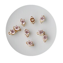 14K���\��ɫС�ʯ�p�h�B��С���������朶��diy�ֹ��Ʒ���