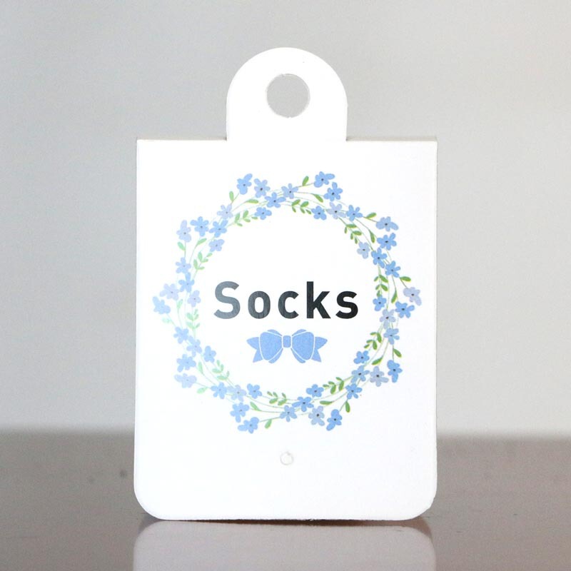 Cute bow women socks trademark socks label lady socks girl student socks card spot wholesale