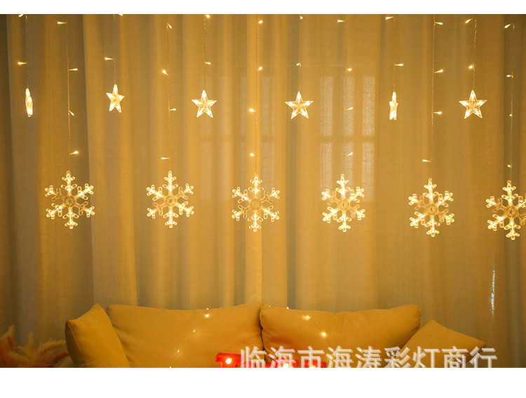 Copo de nieve de color cálido