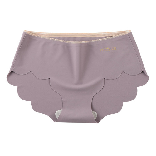 Mulberry silk underwear for women, pure cotton antibacterial crotch one piece seamless high elastic cotton feel triangle shorts manufacturer wholesale