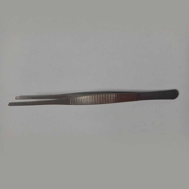 全新不锈钢镊子 加长加厚镊子工具夹子圆头