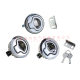 Embedded type embedded handle lock cylindrical lock ambulance cabinet lock drawer lock RV drawer door lock with lock cylinder