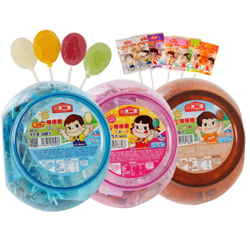 Uniqlo Fruity Milk Candy Sticks 60 Pieces Bucket, Multi-Fruit Flavor, Snack Food Wholesale