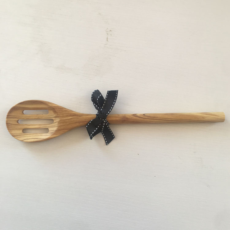 Solid Italian Olive Wood Spatula And Soup Spoon Kitchenware Set_voghion.com