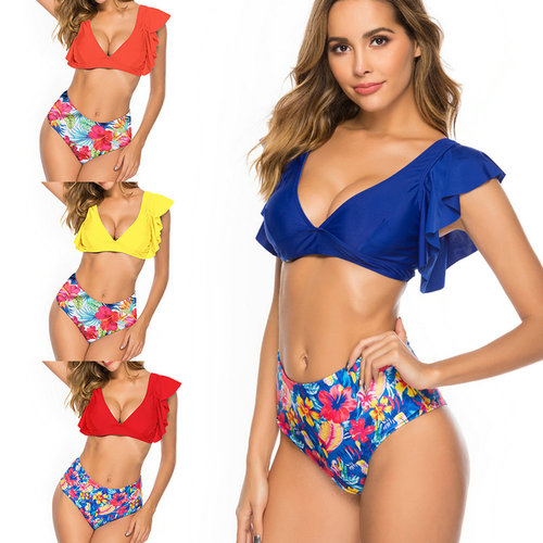 Women's European and American-style sexy bikini swimwear, factory-direct two-piece swimsuits