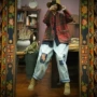 宽松原创元素文艺棉衣