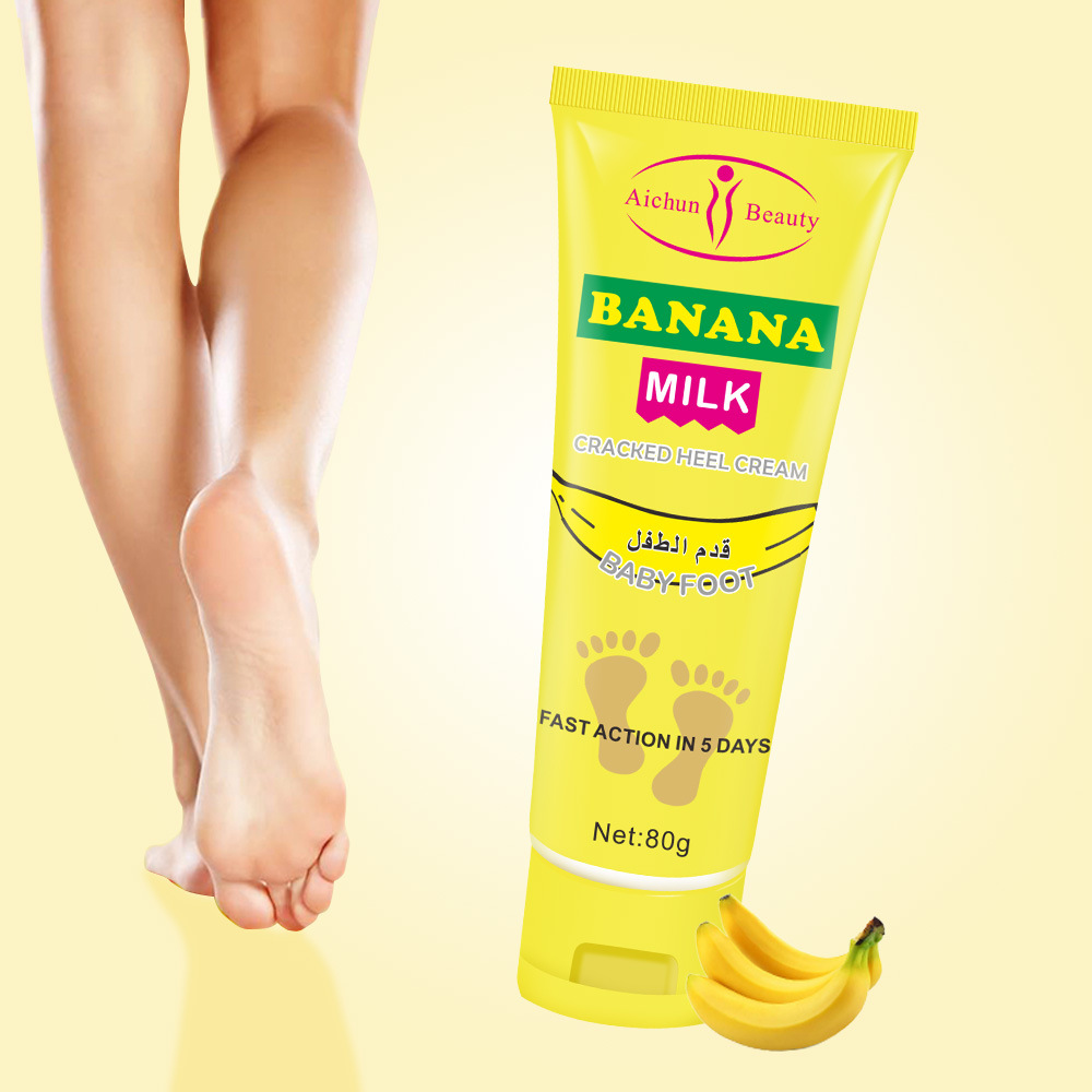 Cross-border aichun Banana Foot Cream Foot moisturizing anti-chapping 80g Foot Cream Banana Foot Cream