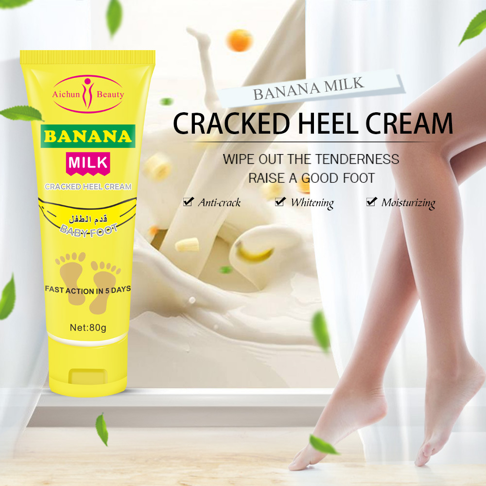 Cross-border aichun Banana Foot Cream Foot moisturizing anti-chapping 80g Foot Cream Banana Foot Cream