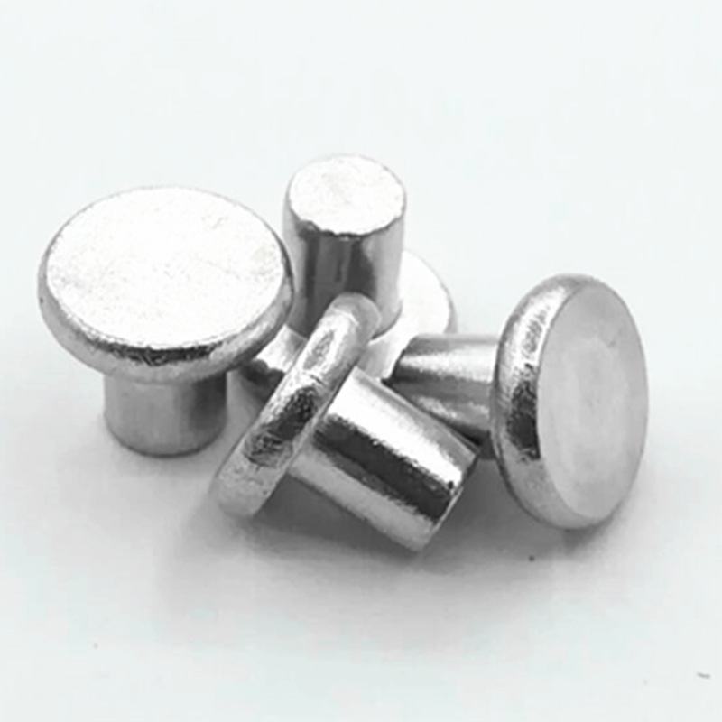 190pcs/盒跨境专供平头实心铝铆钉半圆头铝铆钉盒装M5系列