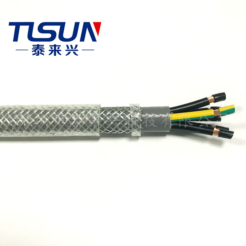 工厂供应 压铸机设备电缆 SY 5*2.5平方 透明护套电缆 耐撞击