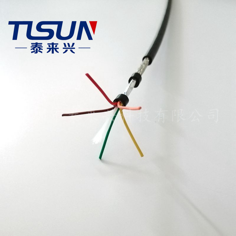 多芯电缆 电子设备内部连接线 美标 20936 5*26AWG 编织屏蔽电缆
