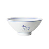 西田木雨 Japanese tableware home use, cartoon blue and white rabbit, 5inch