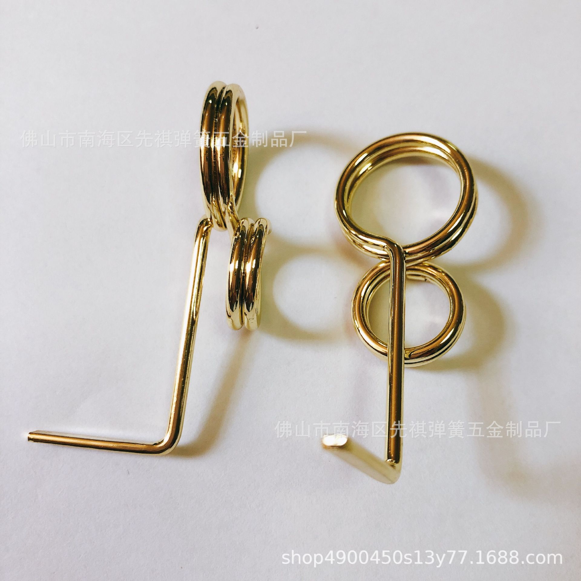 佛山厂家生产定 制广告用卡片夹弹簧 镀仿金 各类镀仿金弹簧