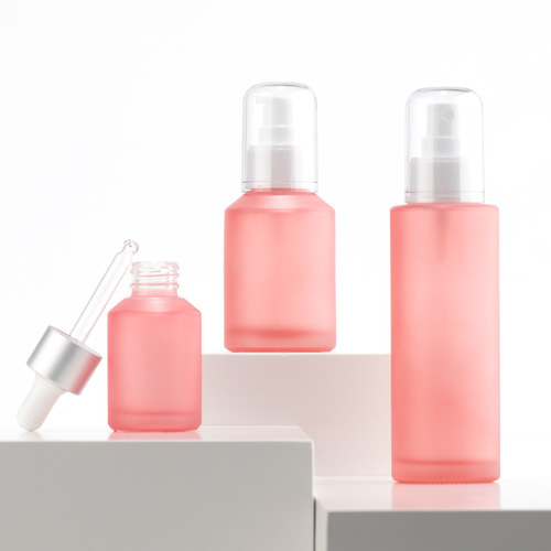 Glass skincare cosmetic travel sample bottles, squeeze bottles, water, lotion, foundation, dropper bottles, mist bottles