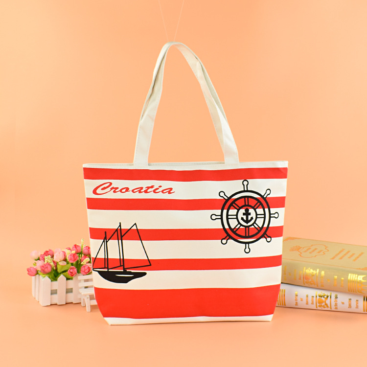 定 做环保棉帆布袋通用高质量彩印卡通包装袋购物手提棉布袋定 制