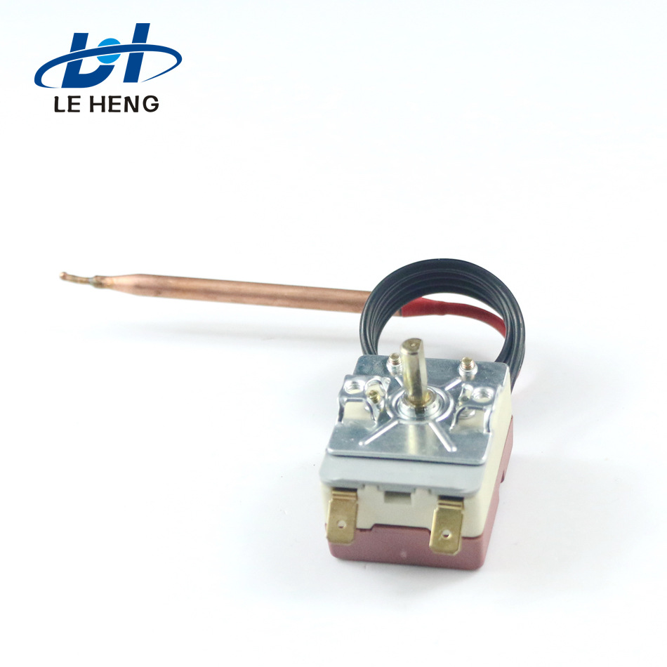 WHD-320E温控器WHD-110E陶瓷铜温控器大红色塑料底座温控器开关