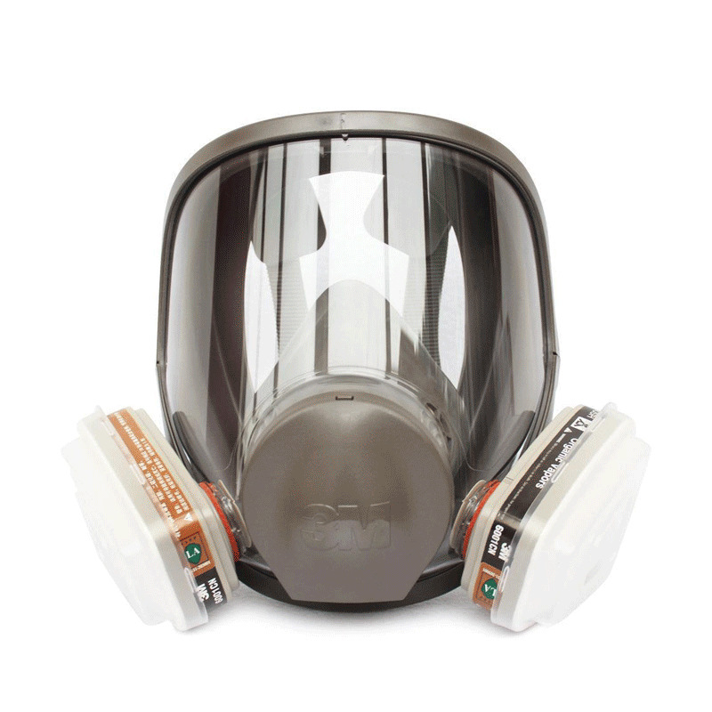 3M6800 máscara de gas 6001CN conjunto de siete piezas anti-vapor orgánico químico dióxido de azufre sulfuro de hidrógeno