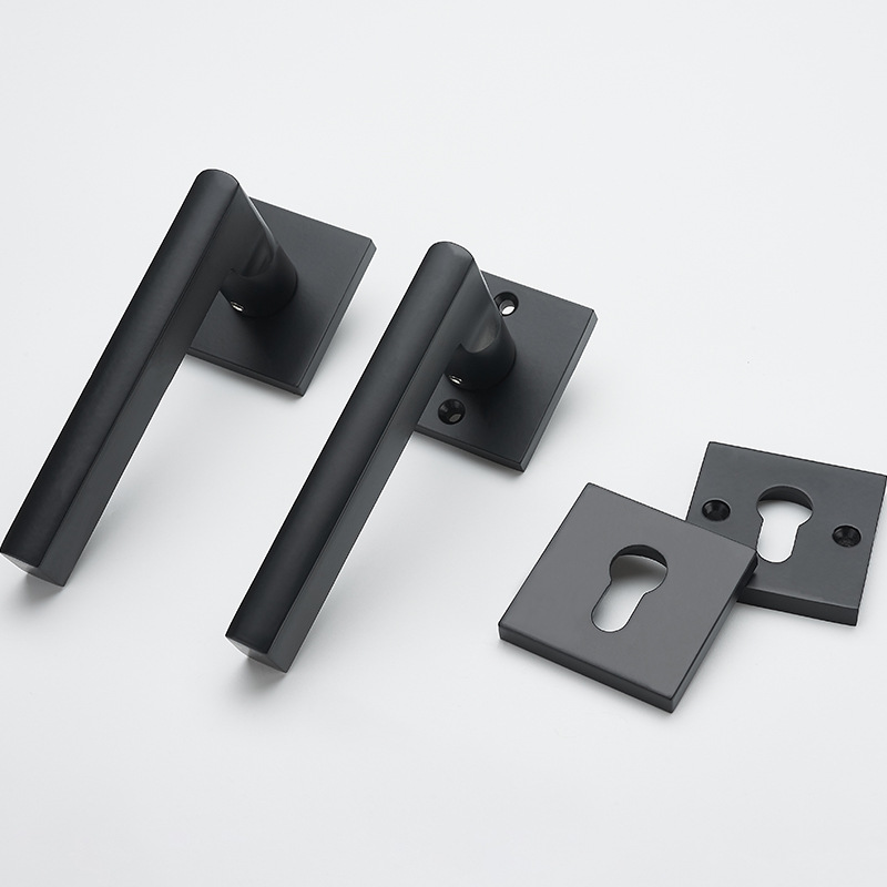 Cerradura de puerta de dormitorio de estilo europeo habitación de madera maciza cerradura de la puerta de hardware universal manija de la puerta cerradura dividida