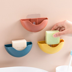 Q0014 Hole-free Cartoon Scented Soap Dispenser Plastic Drain Soap Dispenser Bathroom Wall-mounted Storage Box Soap Dispenser