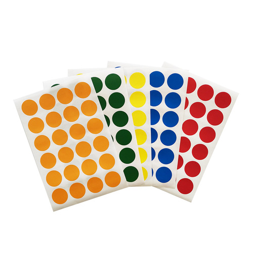 Colorful round dot sticker wholesale 19mm handwritten waterproof label marking identification label sticker