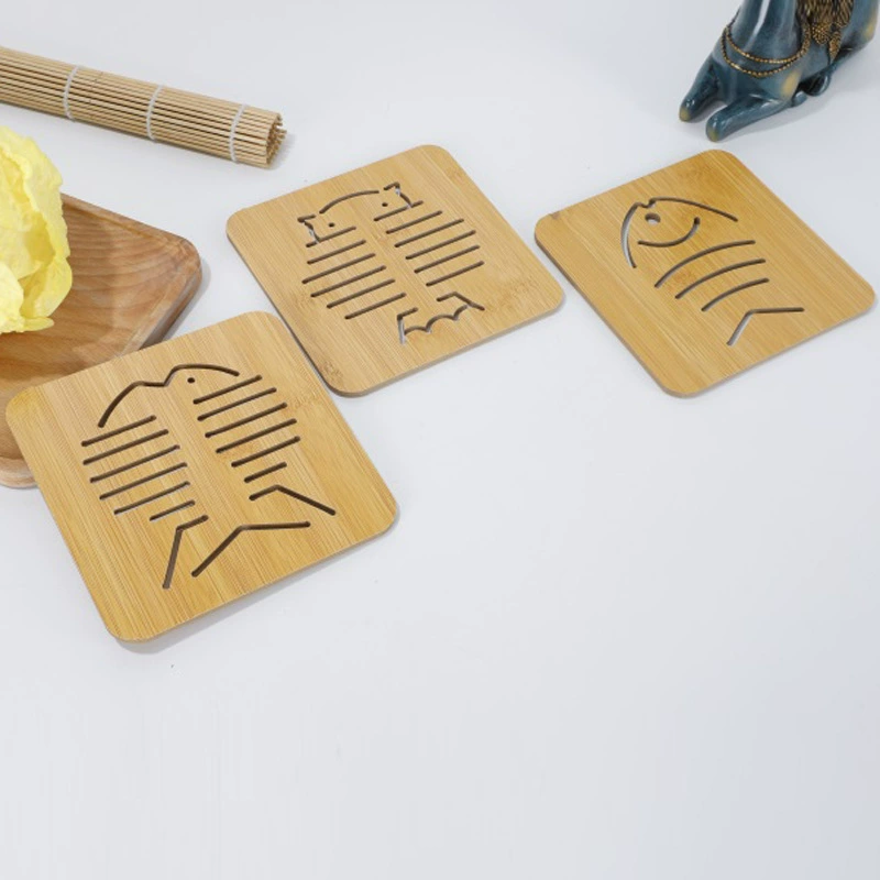 Теплоизоляционный коврик, полый деревянный утолщенный изоляционный коврик, полая деревянная подставка, нескользящий коврик для чаши, коврик для тарелки