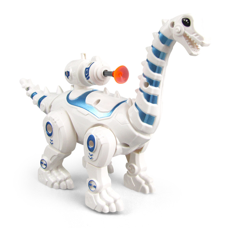 Nuevo eléctrico de combate mecánico cuello largo dragón Luz de Música automática para caminar puesto de luz Venta caliente al por mayor juguetes para niños