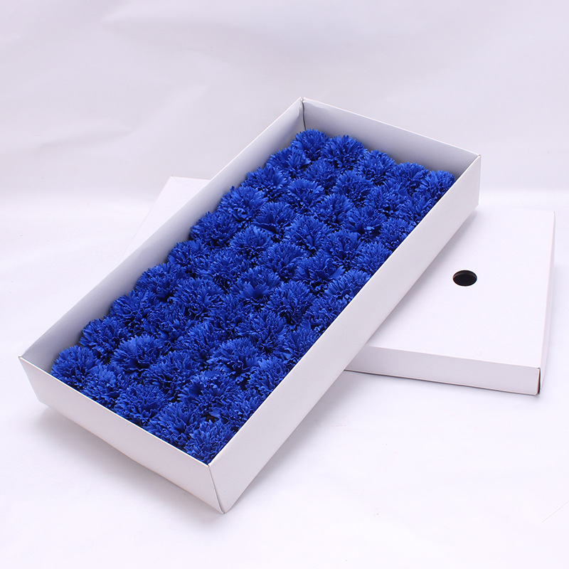 Flores artificiales de jabón, cabezas de flores de jabón para el Día de la Madre, claveles de jabón simulados con materiales para envolver flores, ramo de flores simuladas