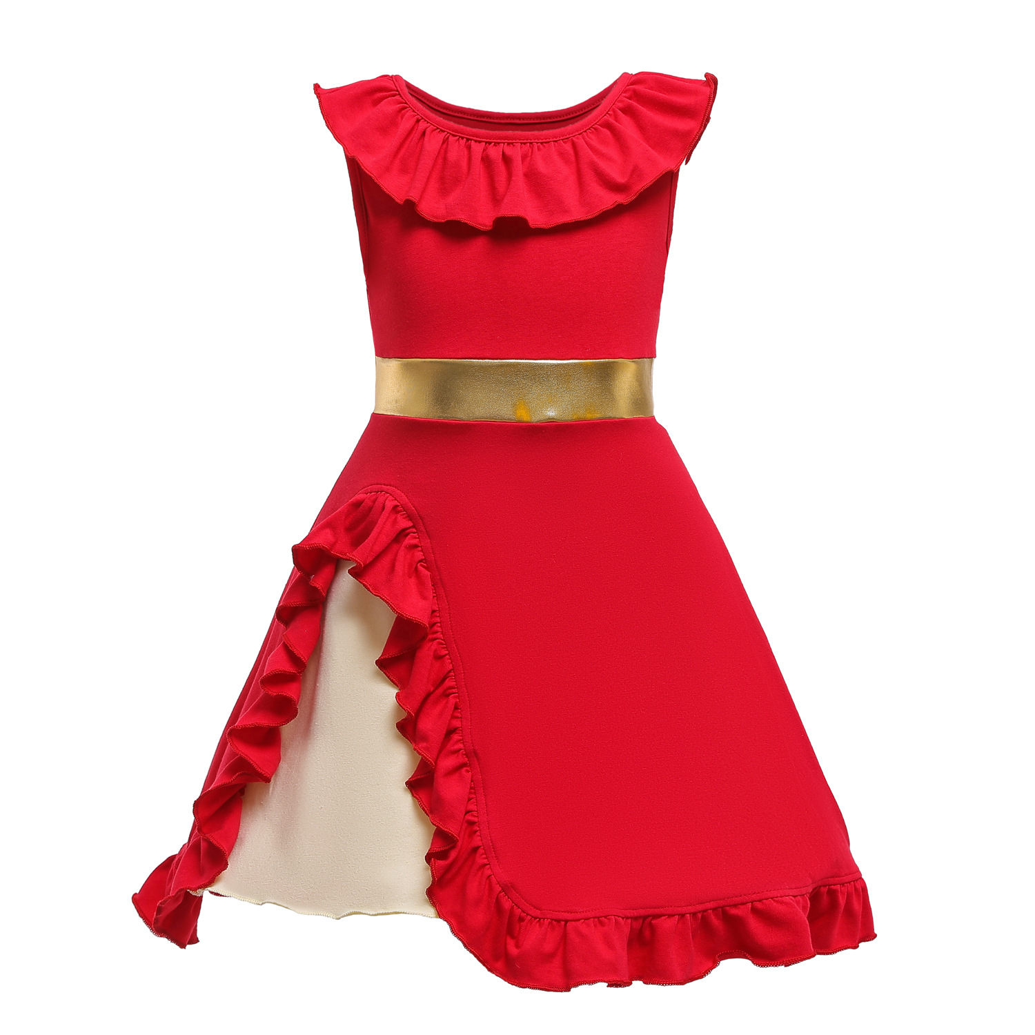Vestido de Princesa para Niña, Diseño de Sirena con Estilo Ailina Mickey - Ropa Infantil de Comercio Exterior