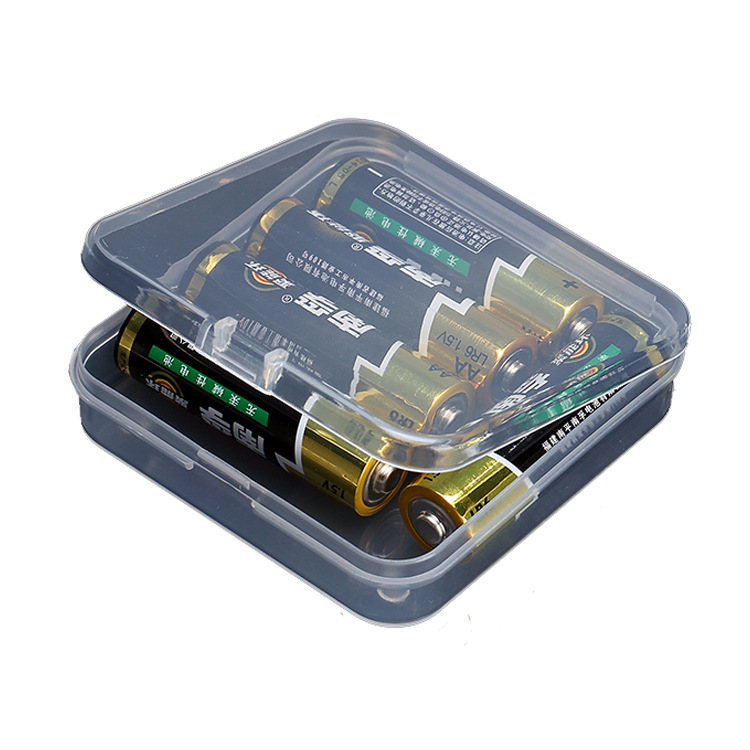 Caja de plástico cuadrada caja de almacenamiento de papelería transparente PP caja de herramientas del teléfono móvil caja de piezas caja de accesorios de componentes A69