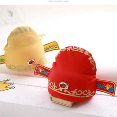 小寶寶套頭帽子復古狀元帽嬰兒帽子寶寶套頭帽子MZ3347