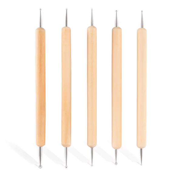 Log Rod nail pen 5 PCs suit indentation point flower needle polka dot hook flower point drill pen roll paper nail tools wholesale