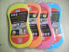 Yiwu compressed cotton large car wash sponge high density 8-character vacuum compressed sponge car cleaning sponge block honeycomb sponge