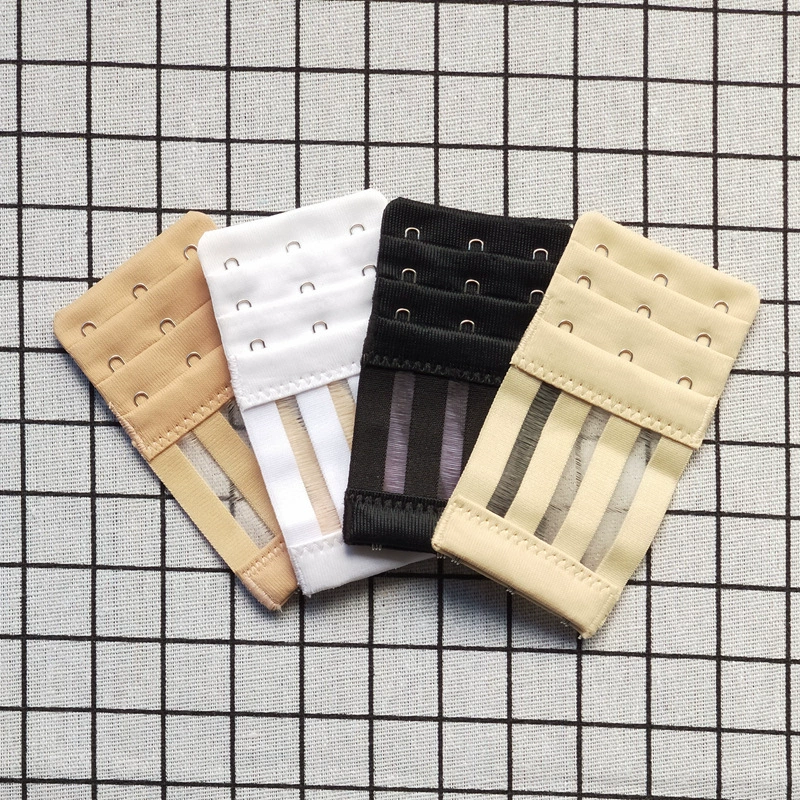 Трехрядный трехкнопочный эластичный удлинитель бюстгальтера из нержавеющей стали, удлинитель с крючком на спине бюстгальтера, пряжка