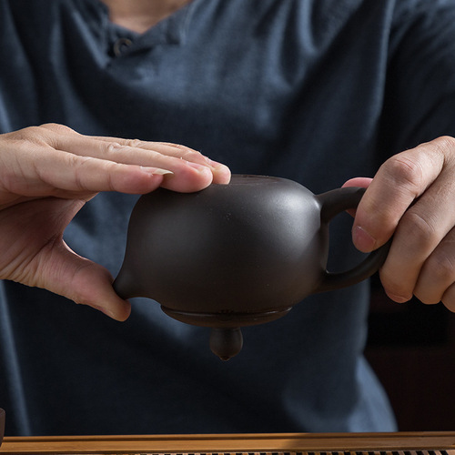 Inverted/Pure Handmade Yixing Zisha Teapot Xishi Teapot Upside-Down Xishi Teapot Pure Handmade Small, Medium, and Large Sizes