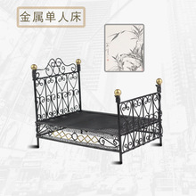 加工金属单人床手工铁丝工艺品铁线工艺品创意铁艺制品厂家直礼品