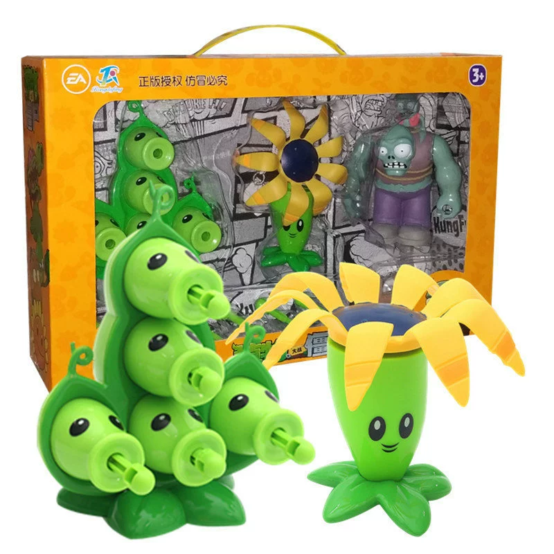 Натуральные Растения против Зомби 686-52A детский игрушечный костюм 2 стручка гороха Бумеранг стрелок гигантская кукла