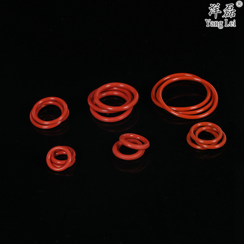Red silicone O-ring VMQ seal, high temperature resistant, waterproof, outer diameter 6-180mm * wire diameter 2.4mm