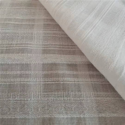 Woven Cotton 60s 80x66 Bleach Geometry Jacquard weave Stripes Women's wear Dress pajamas Children's clothing leisure time Fabric