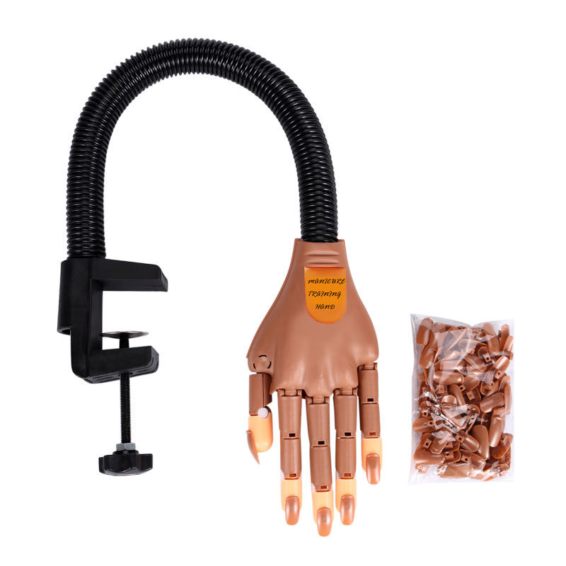Nail Art Practice Prosthetic Hand, Movable Prosthetic Hand, Nail Art Robotic Hand, Bendable and Fixable Model Style Nail Display Nail Art Practice Prosthetic Hand, Movable Prosthetic Hand, Nail Art Robotic Hand, Bendable and Fixable Model Style Nail Display