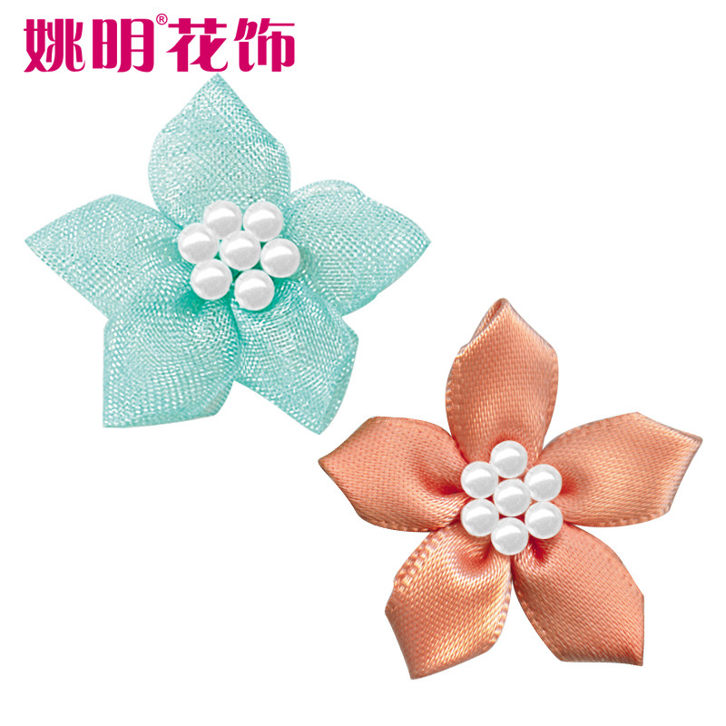 Venta al por mayor Arco de la cinta terminado 3.2cm200 piezas un paquete de accesorios de flores DIY mariposa accesorios para el cabello de los niños materiales decorativos