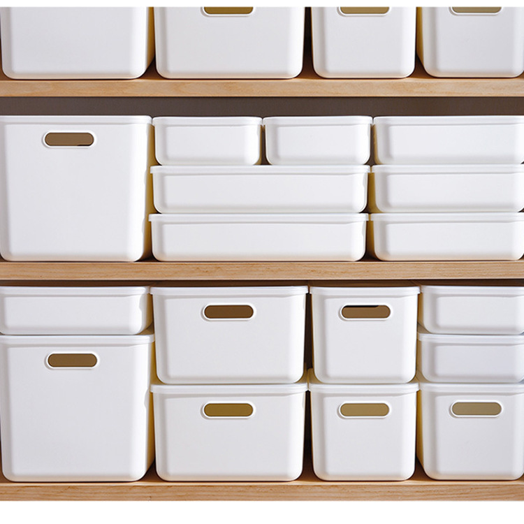 Internet Red Japanese Desktop Storage Box Anti-drop Plastic Clothes Filing Box Food Grade Thickened Kitchen Refrigerator Storage Box