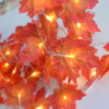 LED decorations, battery case, maple leaf, Amazon, autumn