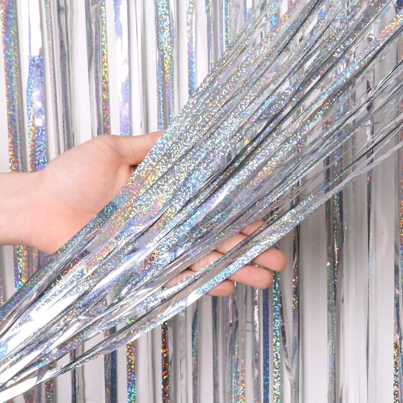 Thickened Dot Laser Rain Curtain Wedding Party Event Background Wall Laser Tassel Rain Curtain